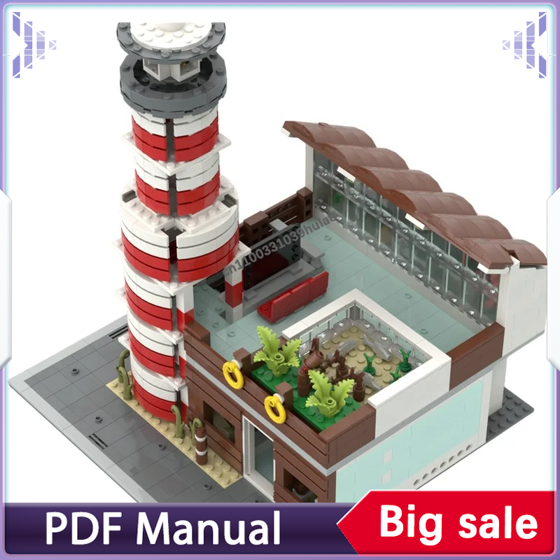 Marine Life Aquariums - Stadtaquarium MOC Bausteine Meereslebewesen Ausstellungshalle Modell