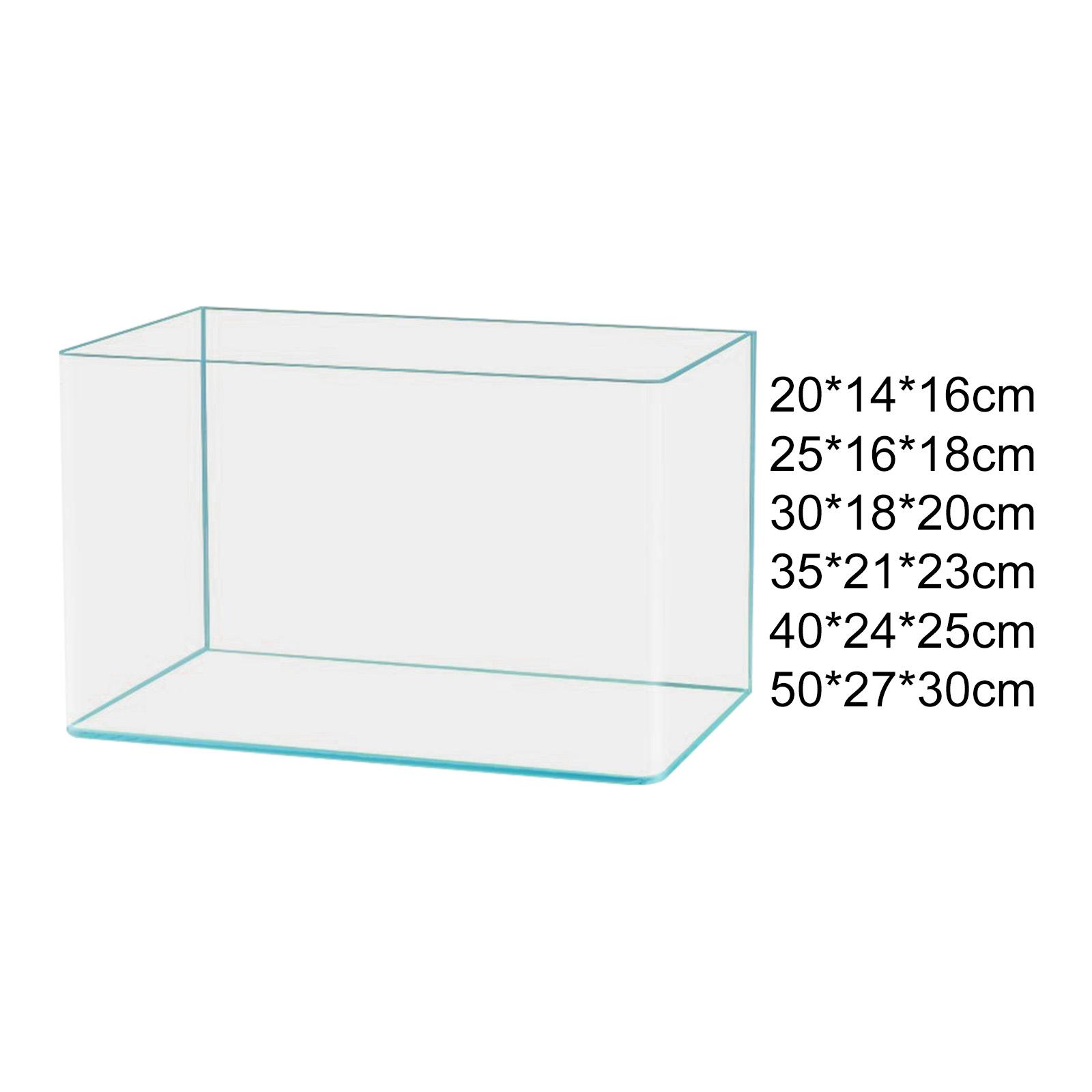 Marine Aquarium All In One - Klarglas-Aquarium-Dekoration, leicht zu reinigen, minimalistischer Desktop-Aquarium-Schildkröten-Tank