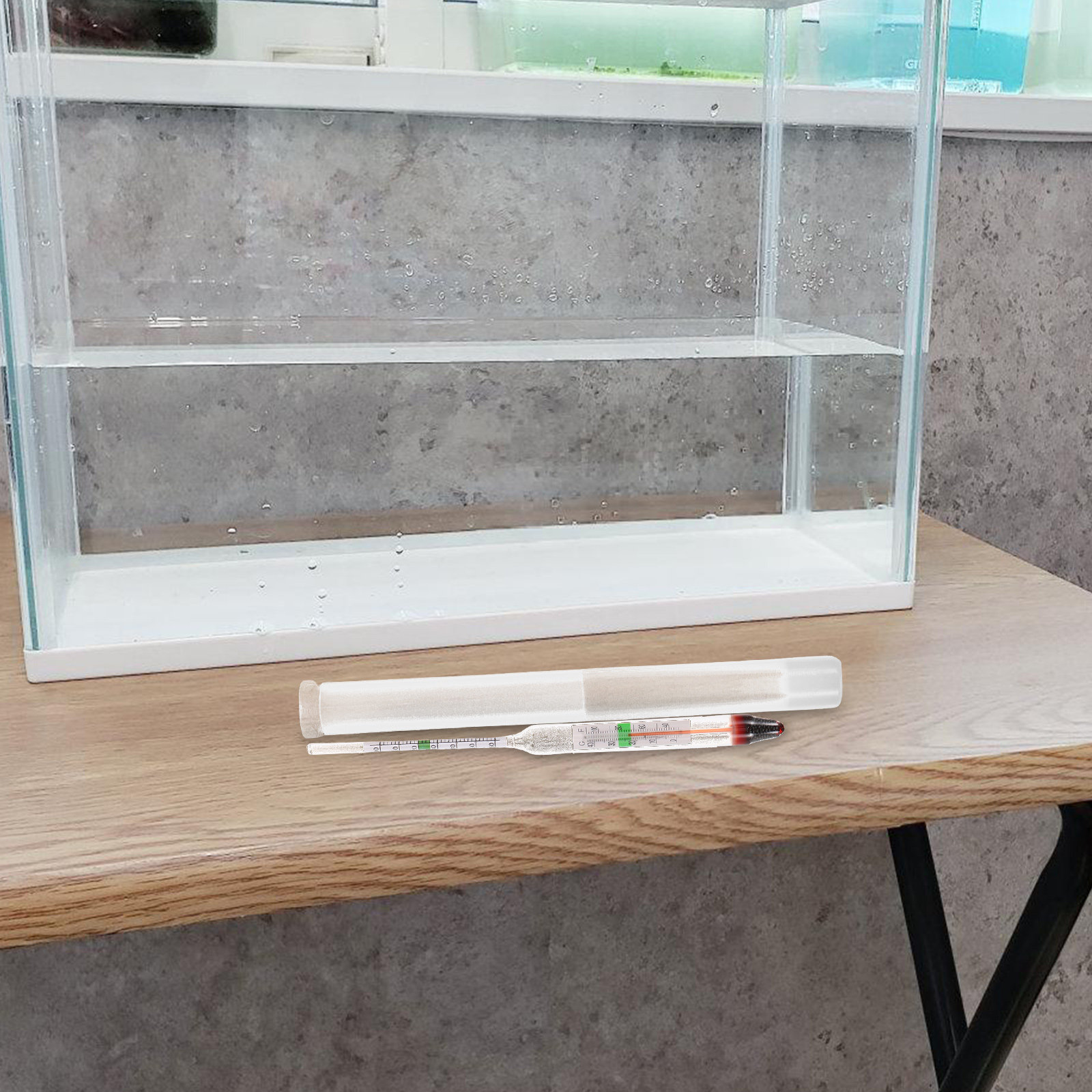 Marine Aquarium Hydrometer - 1 Set Zuverlässiges Salinitäts-Hydrometer mit Glaskörper