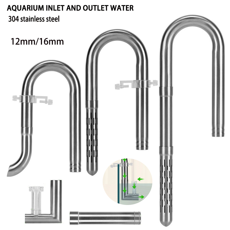 Marine Aquarium Uv Filter - DIY Aquarium Einlass- und Auslassfilter Edelstahlrohr