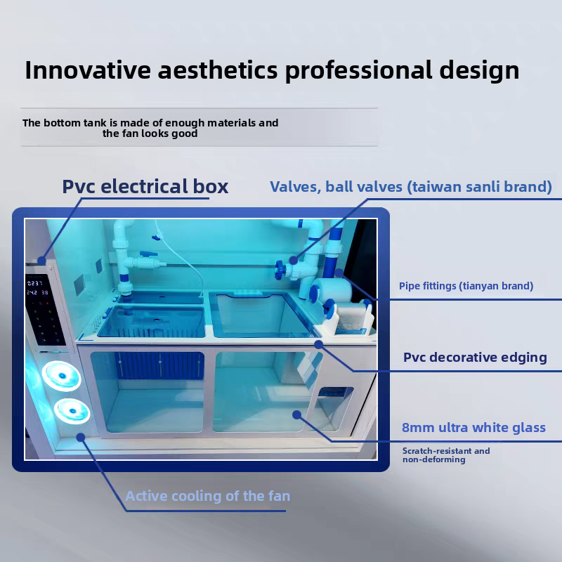 Luxus-Ultra-Weißglas-Salzwasse – Marine Aquarium All In One Bewertung und Preis